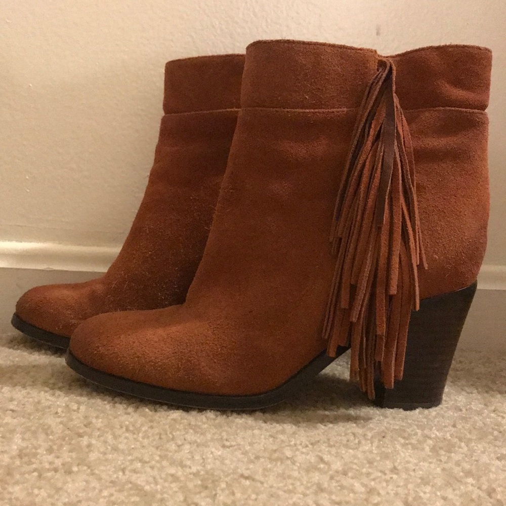 Kenneth Cole Fringe Booties